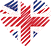 Logo of Online-Gnorimies UK, Heart Shaped Image of UK flag.