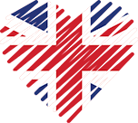 Logo of Top Dating Sites UK, Heart Shaped Image of UK flag.